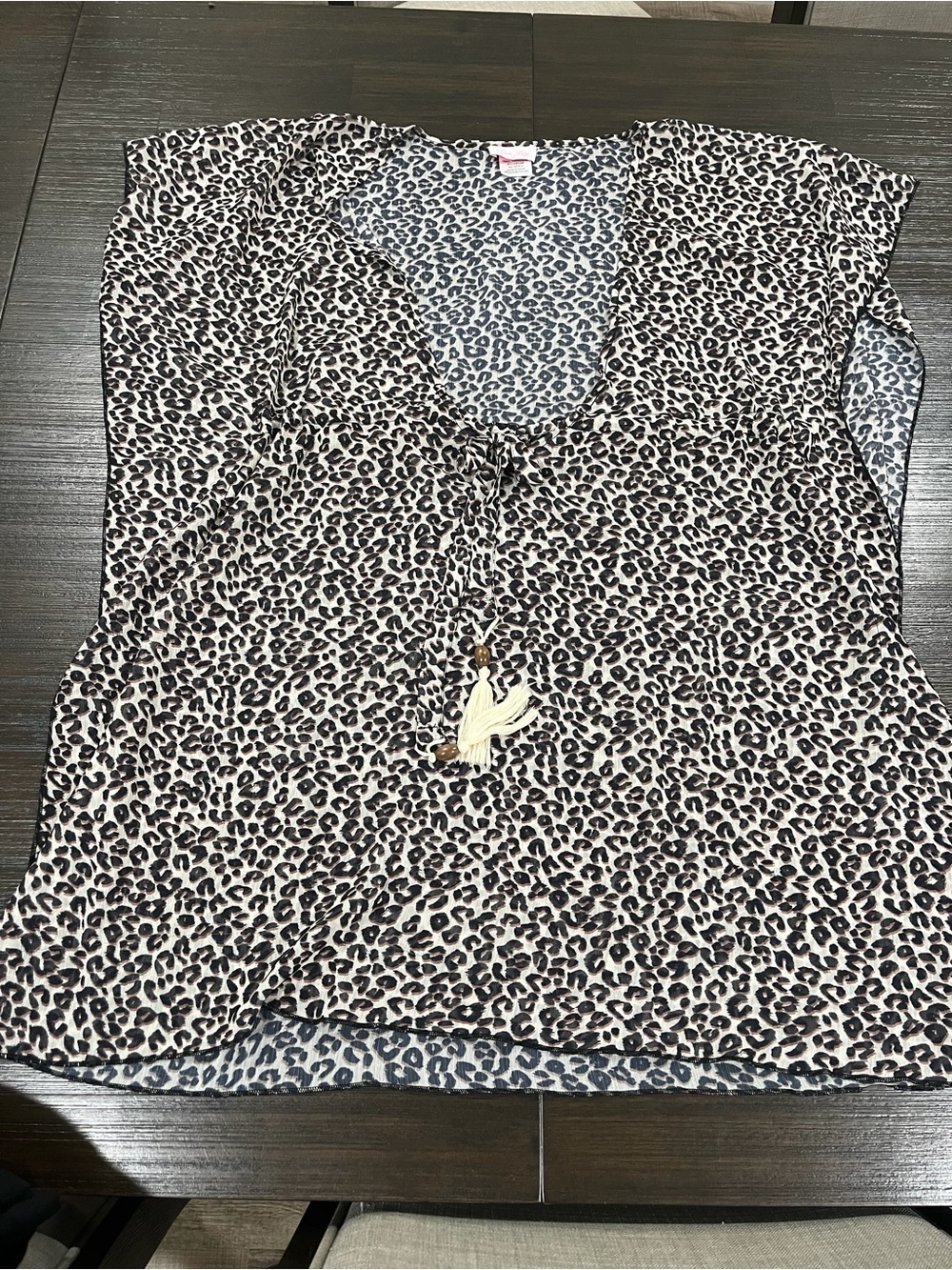 Pink Lily Leopard Print Swim Cover up size Medium